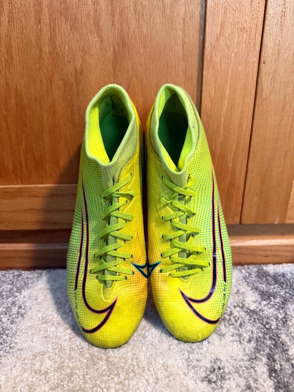 Nike Mercurial Superfly 7 Academy MDS002 Soccer Cleats Lemon Venom Size M 6.5